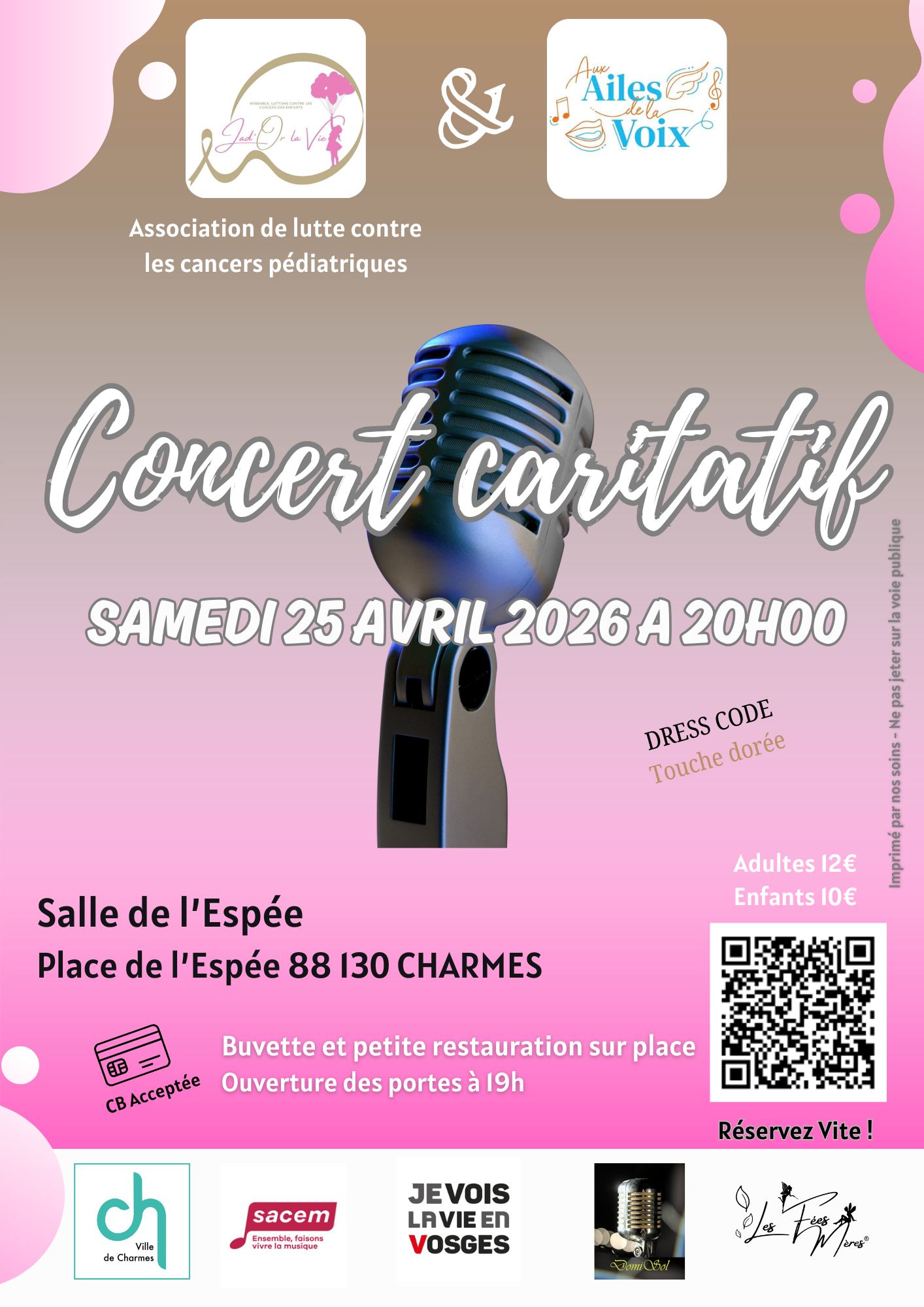 CONCERT CARITATIF À CHARMES